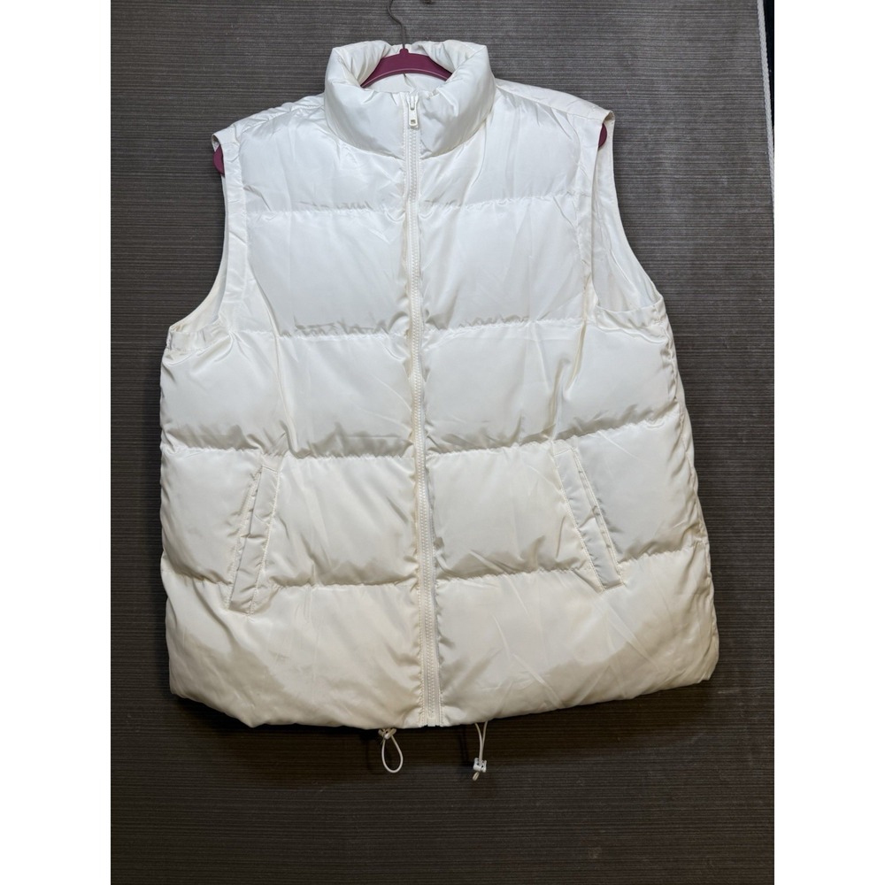 AUTOMET Puffer Vest Women Sleeveless Zip Up Outerwear Warm Puffer...